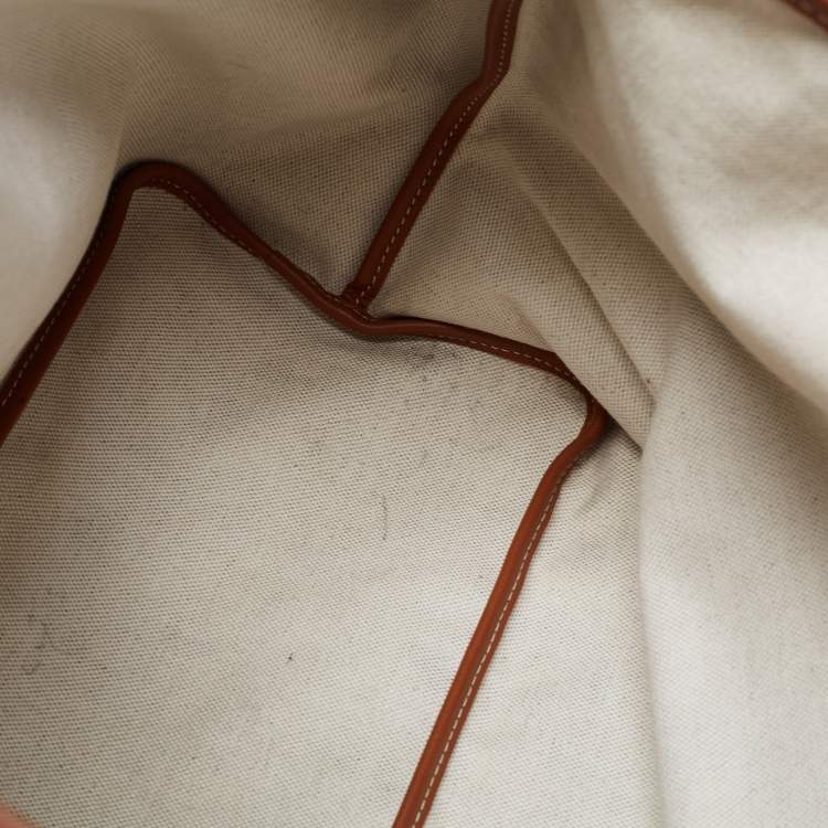 Pre Owned Goyard Brown Goyardine Coated Canvas and Leather Saint Louis PM Tote