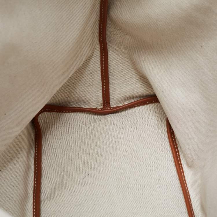 Pre Owned Goyard Brown Goyardine Coated Canvas and Leather Saint Louis PM Tote