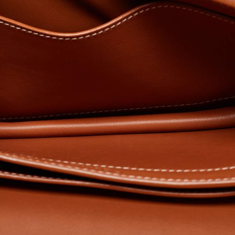 Pre Owned Goyard Brown Goyardine Coated Canvas and Leather 233 PM Shoulder Bag