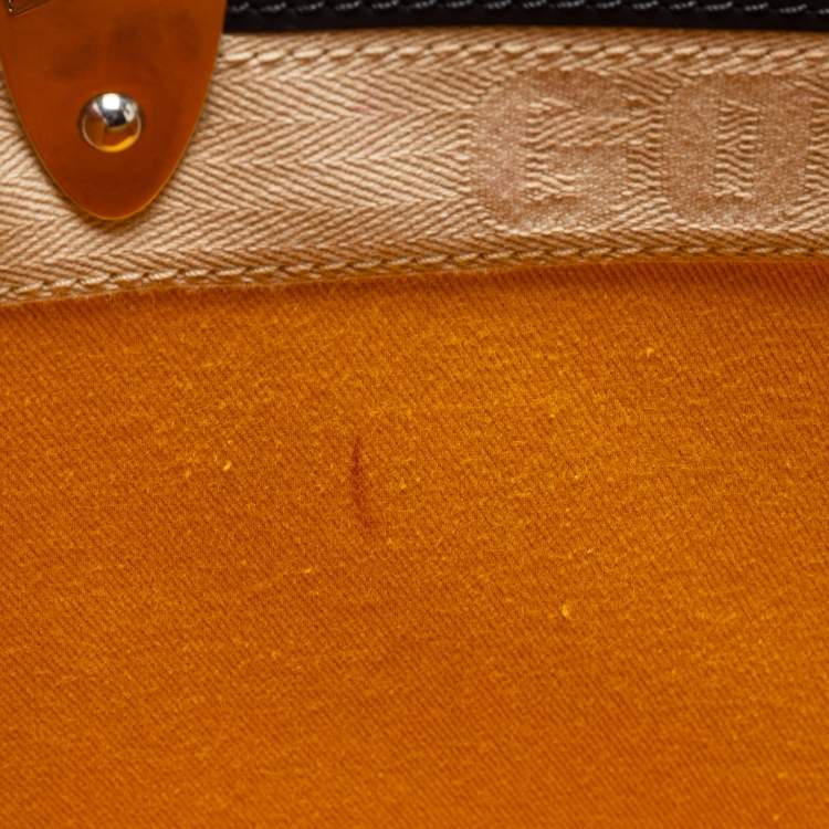 Pre Owned Goyard Black Goyardine Coated Canvas and Leather Saigon MM Top Handle Bag
