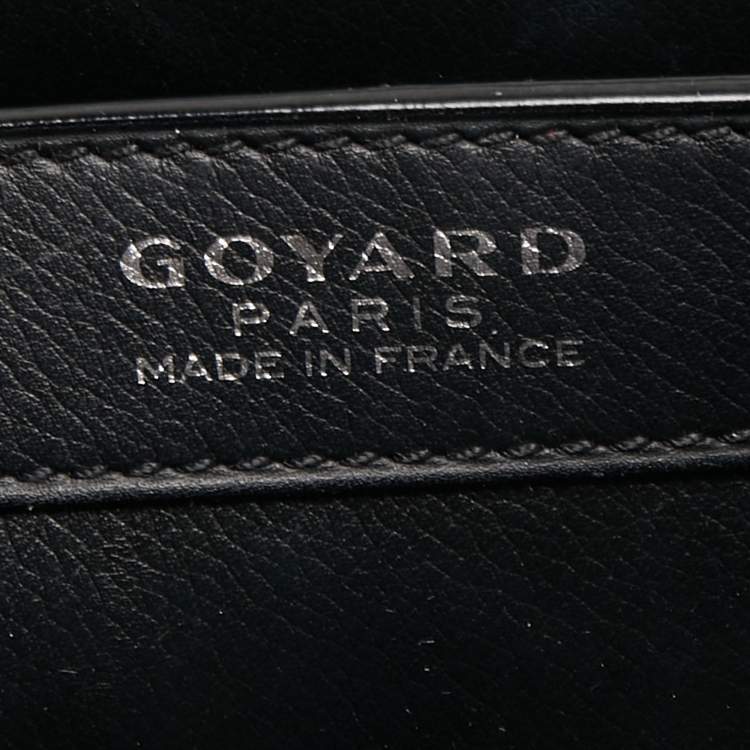 Pre Owned Goyard Black Goyardine Coated Canvas and Leather 223 PM Shoulder Bag