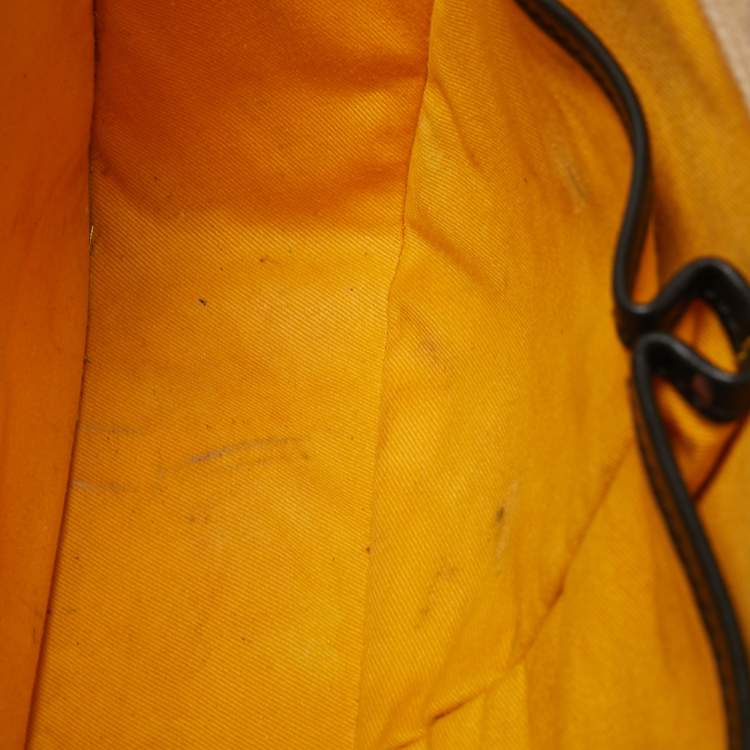 Pre Owned Goyard Black Goyardine Coated Canvas and Leather Belvedere MM Saddle Bag