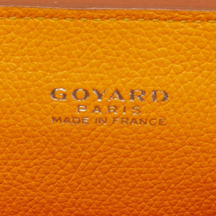 Pre Owned Goyard Tan/Brown Goyardine Coated Canvas And Leather Mini Saigon Top Handle Bag