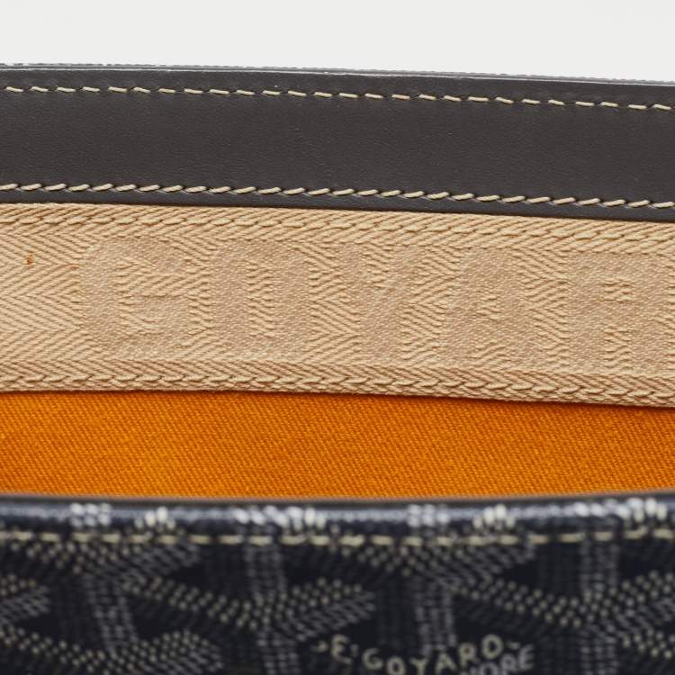 Pre Owned Goyard Grey Goyardine Coated Canvas and Leather Saigon MM Top Handle Bag