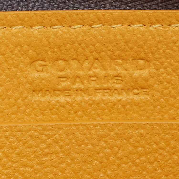 Pre Owned Goyard Grey Goyardine Coated Canvas Coin Purse