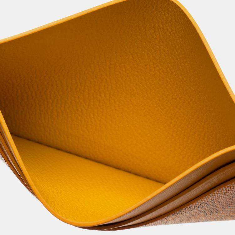 GOYARD Matignon wallet in yellow monogram canvas and leather