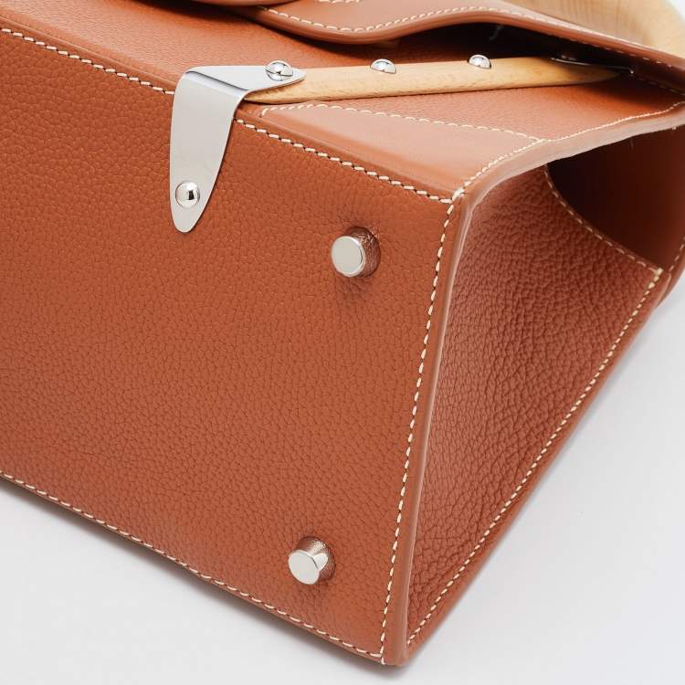 Pre Owned Goyard Tan Leather PM Saigon Top Handle Bag