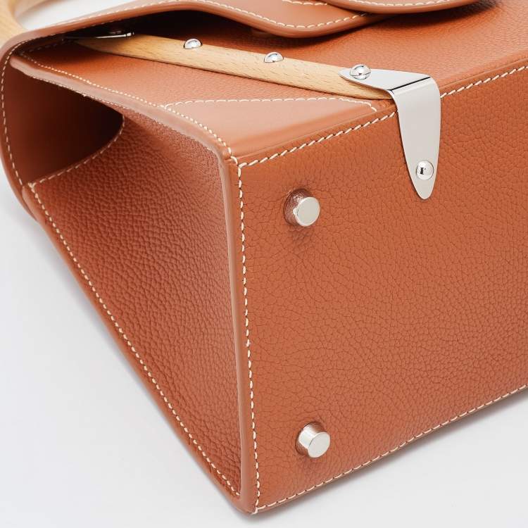 Pre Owned Goyard Tan Leather PM Saigon Top Handle Bag