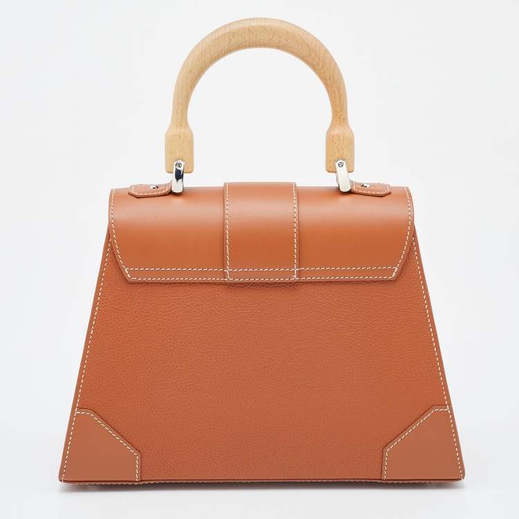Pre Owned Goyard Tan Leather PM Saigon Top Handle Bag
