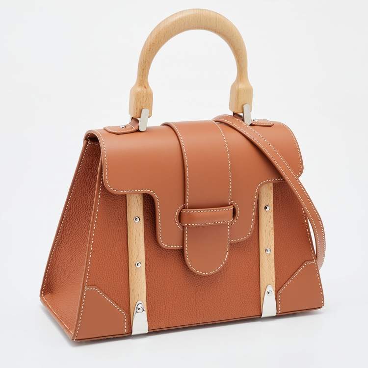 Pre Owned Goyard Tan Leather PM Saigon Top Handle Bag