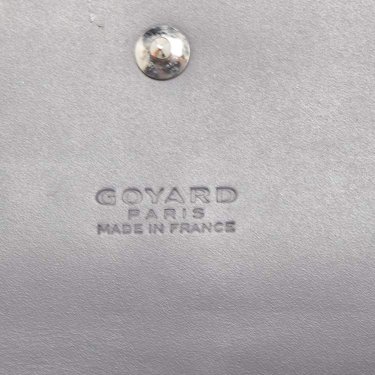 Pre Owned Goyard Grey Goyardine Coated Canvas Varenne Continental Wallet