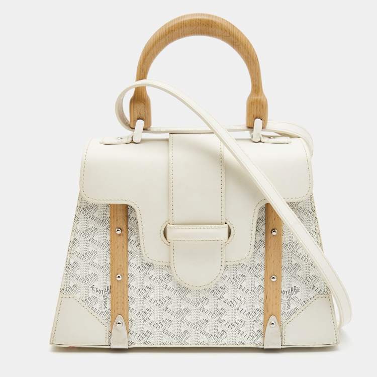 Goyard Goyardine Vendome PM - White Handle Bags, Handbags