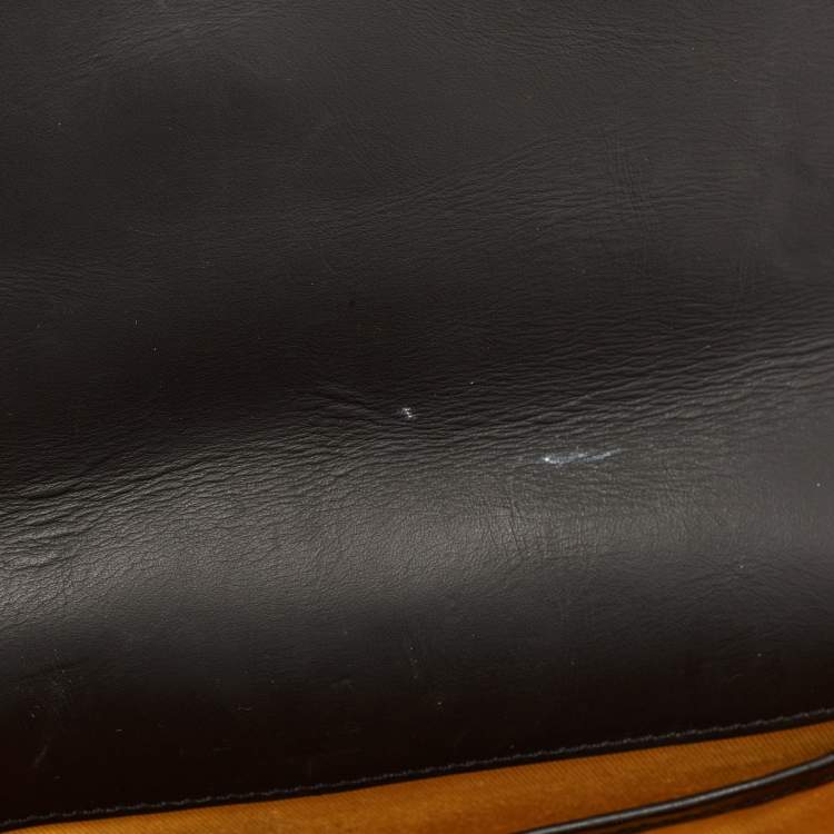 Pre Owned Goyard Black Goyardine Coated Canvas Belvedere PM Shoulder Bag