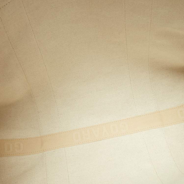 Pre Owned Goyard Blue Goyardine Coated Canvas and Leather Villette MM Tote