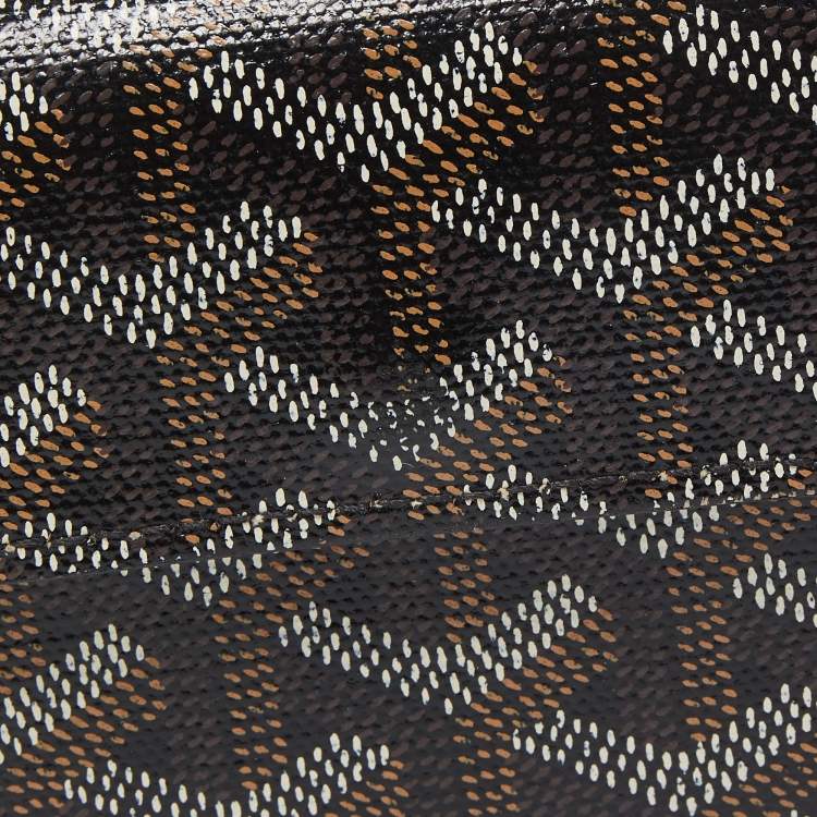 Pre Owned Goyard Black Goyardine Coated Canvas Marigny Wallet