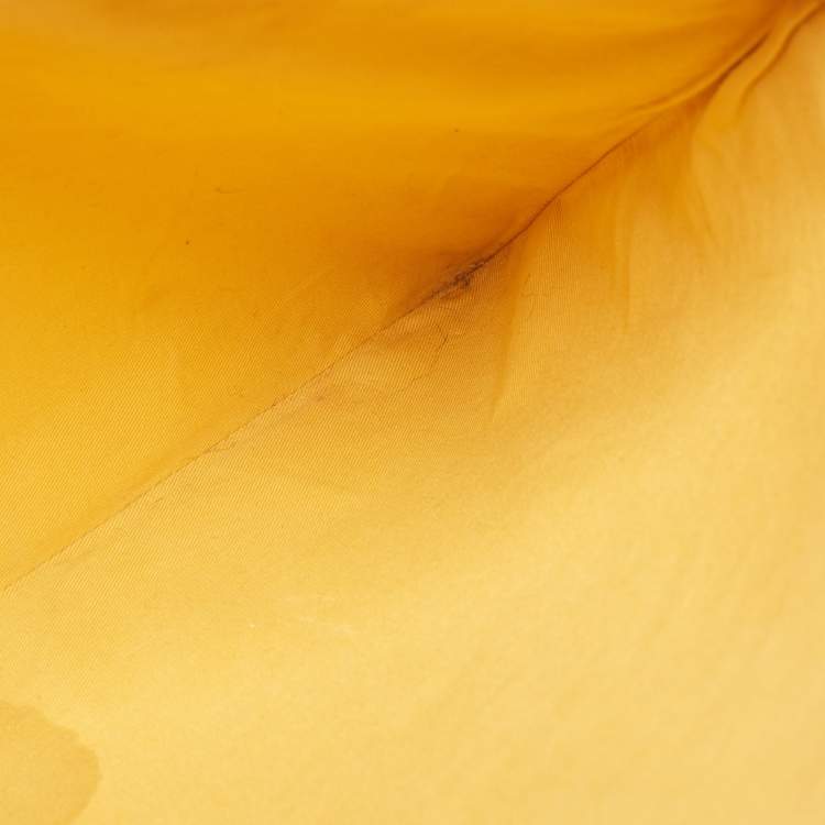 Pre Owned Goyard Yellow Goyardine Coated Canvas Senat GM Clutch