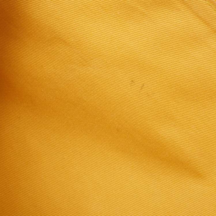 Pre Owned Goyard Yellow Goyardine Coated Canvas Senat GM Clutch