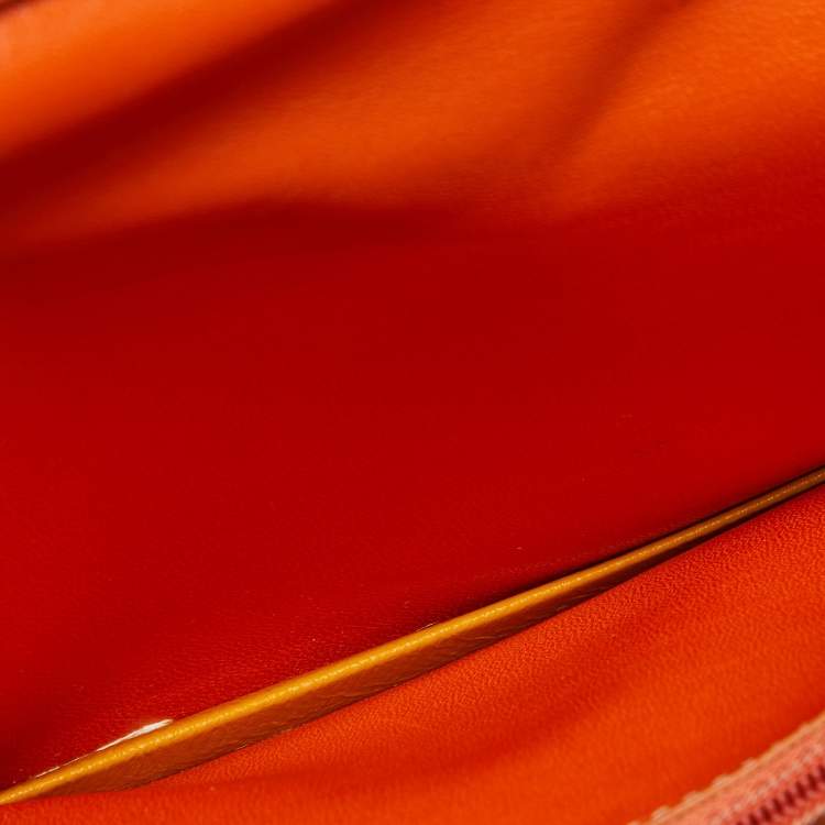 Pre Owned Goyard Orange Goyardine Coated Canvas and Leather Richelieu Wallet