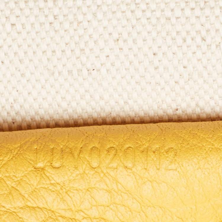 Pre Owned Goyard Yellow Goyardine Coated Canvas and Leather Grenadine Hobo