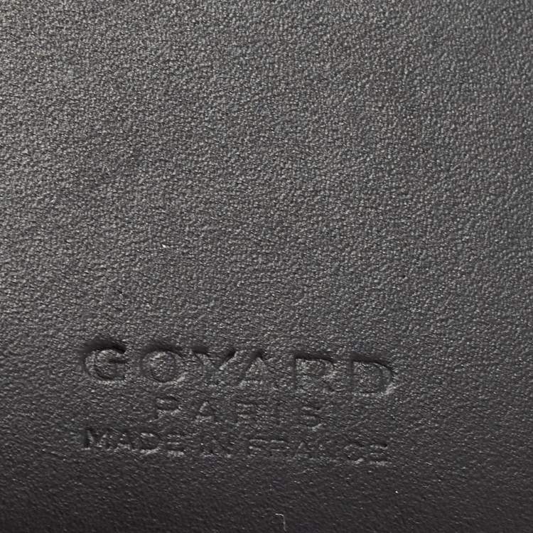 Pre Owned Goyard Brown Goyardine Coated Canvas Bifold Card Holder 