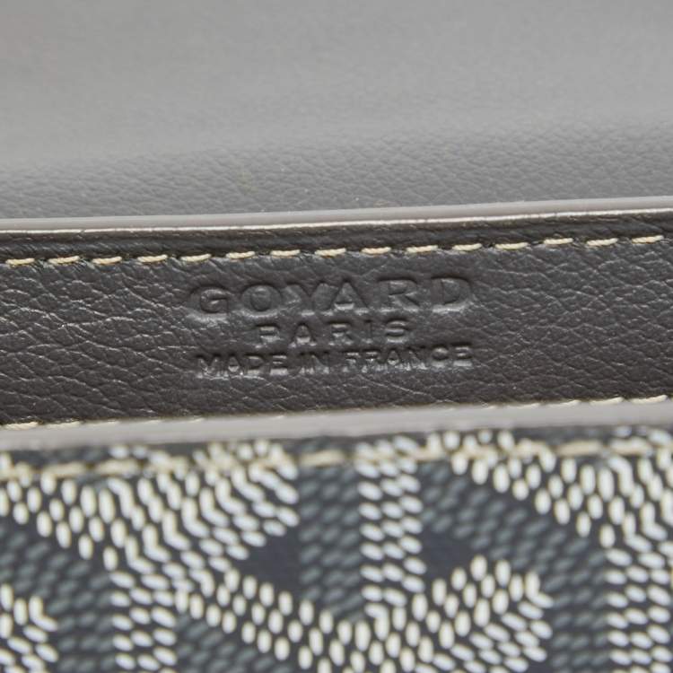 Pre Owned Goyard Grey Goyardine Coated Canvas and Leather 233 PM Shoulder Bag