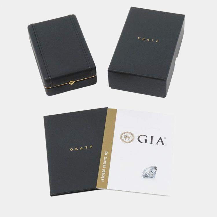 Pre Owned Graff Oval Cut Twin Constellation Diamond 18K White Gold Necklace