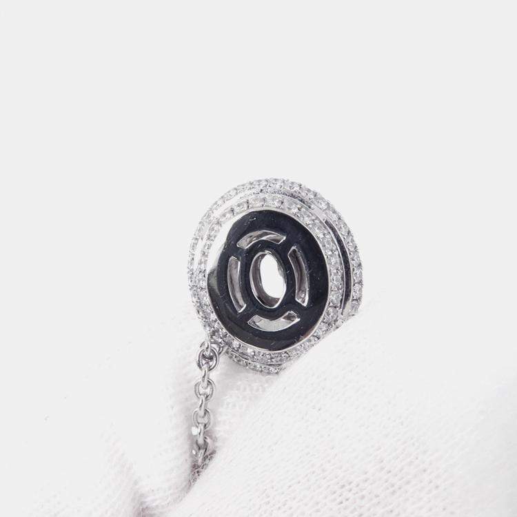 Pre Owned Graff Oval Cut Twin Constellation Diamond 18K White Gold Necklace