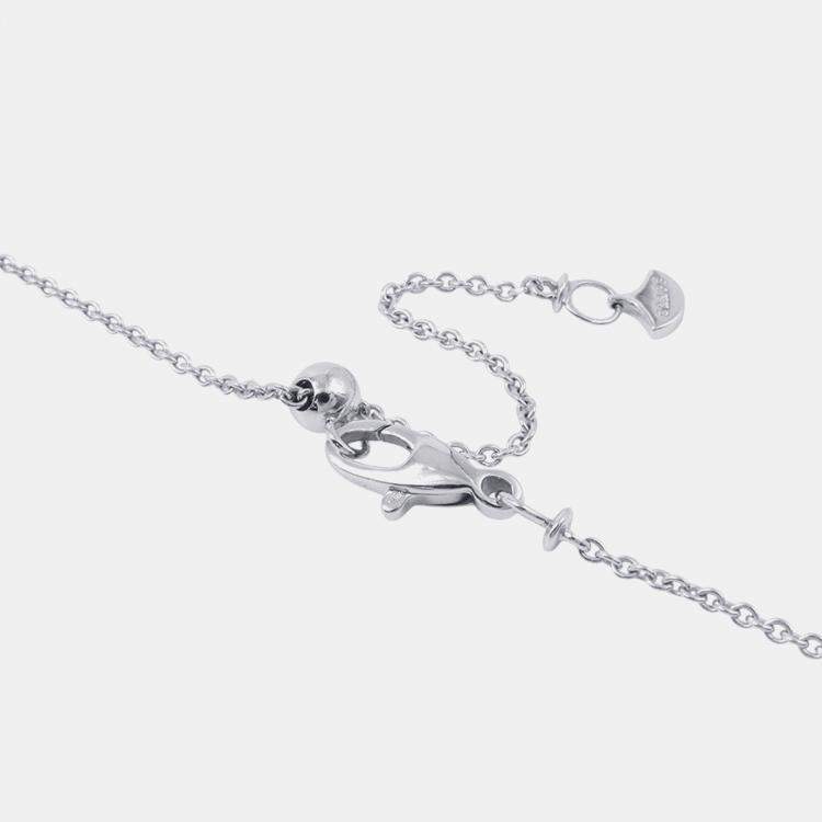 Pre Owned Graff Oval Cut Twin Constellation Diamond 18K White Gold Necklace