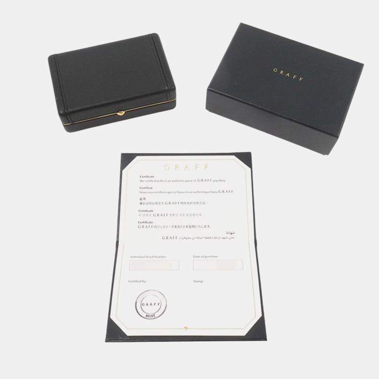 Pre Owned Graff Tilda's Bow Pave 18K White Gold Diamond Pendant Necklace