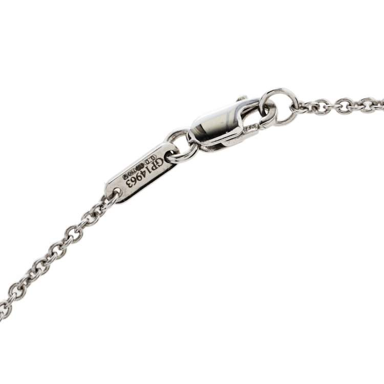 Pre Owned Graff Butterfly Silhouette Diamond 18K White Gold Pendant Necklace