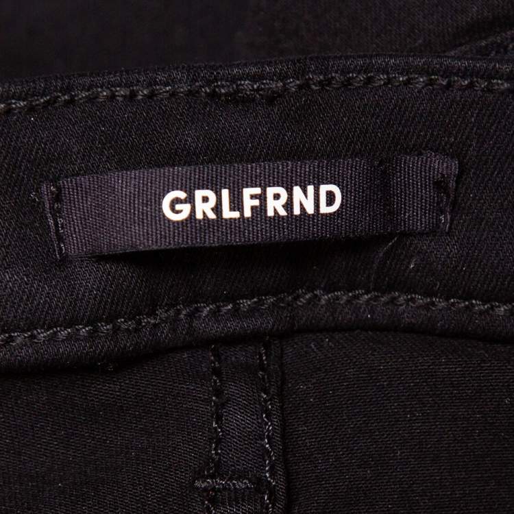 مملوكة مسبقًا Grlfrnd Black Denim Skinny Kendall Jeans M