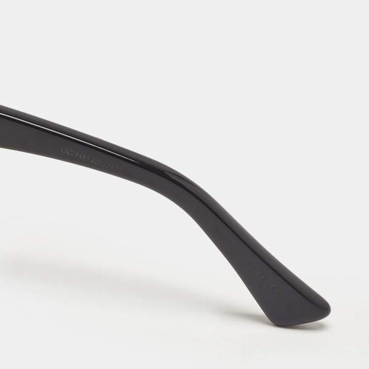 Pre Owned Gucci Black Gradient GG0163S Interlocking G Cat Eye Sunglasses