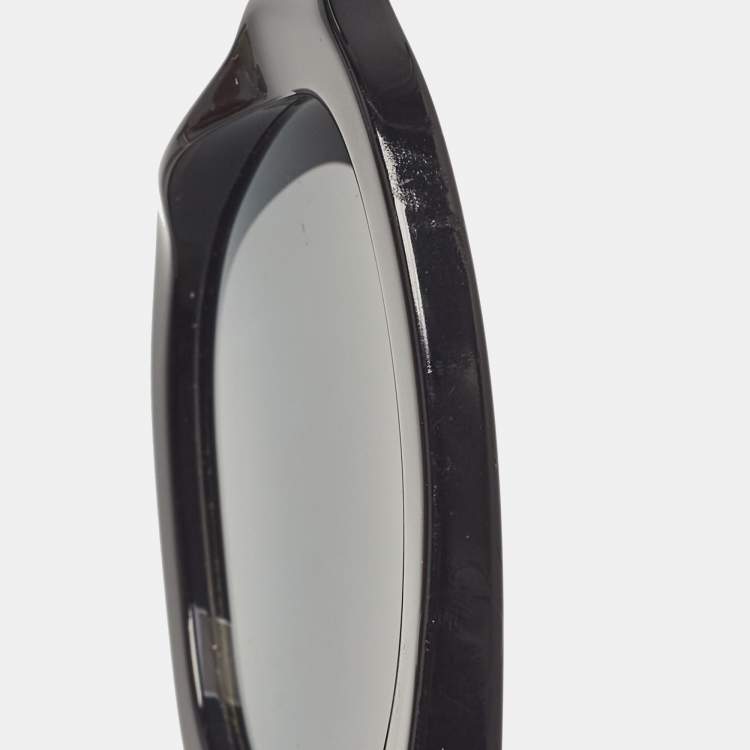 Pre Owned Gucci Black Gradient GG0163S Interlocking G Cat Eye Sunglasses