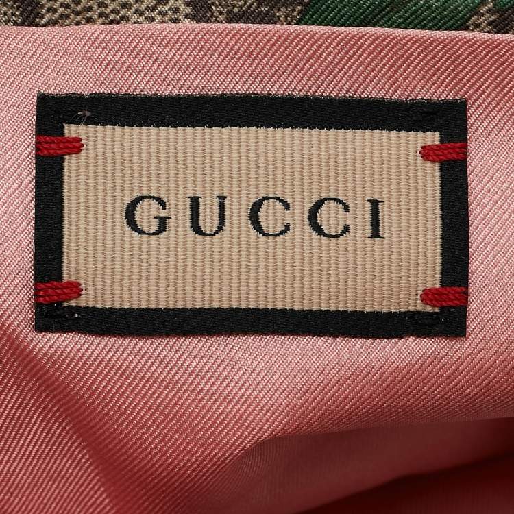 Pre Owned Gucci Multicolor GG Flora Print Silk Headband M