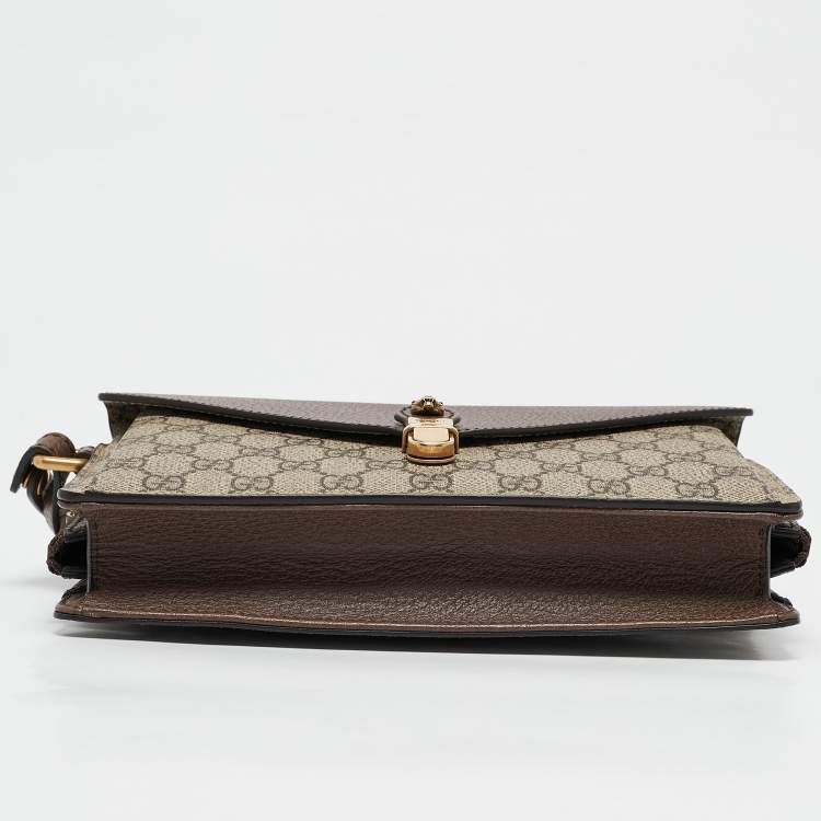 Pre Owned Gucci Brown/Beige GG Supreme Canvas Neo Vintage Document Holder