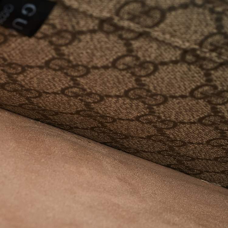 Pre Owned Gucci Brown/Beige GG Supreme Canvas Neo Vintage Document Holder