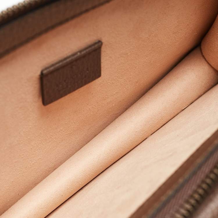 Pre Owned Gucci Brown/Beige GG Supreme Canvas Neo Vintage Document Holder