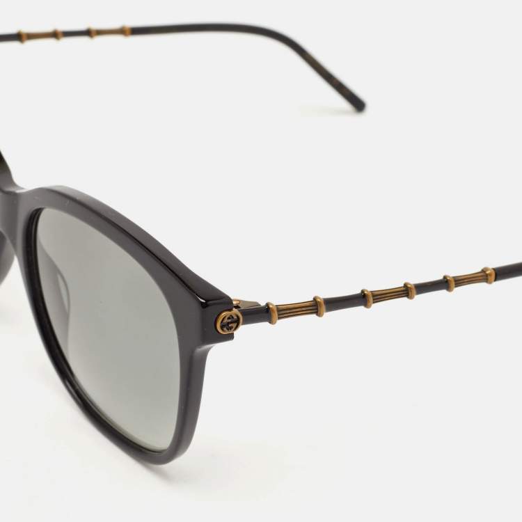 Pre Owned Gucci Black Gradient GG0654S Square Sunglasses