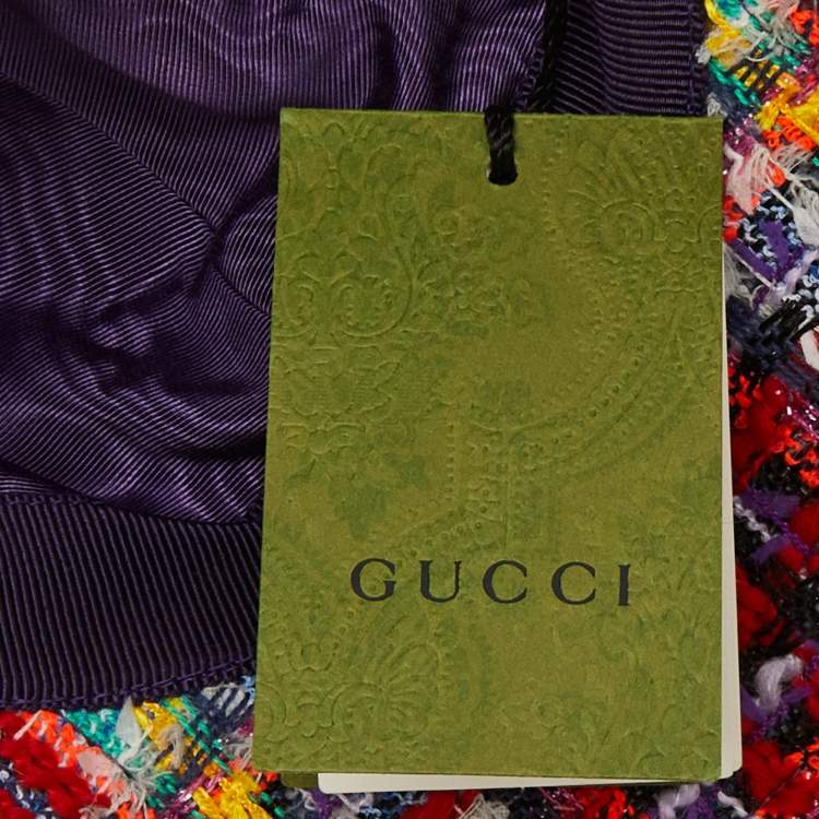 Pre Owned Gucci Multicolour Elevation Tweed Baseball Cap M