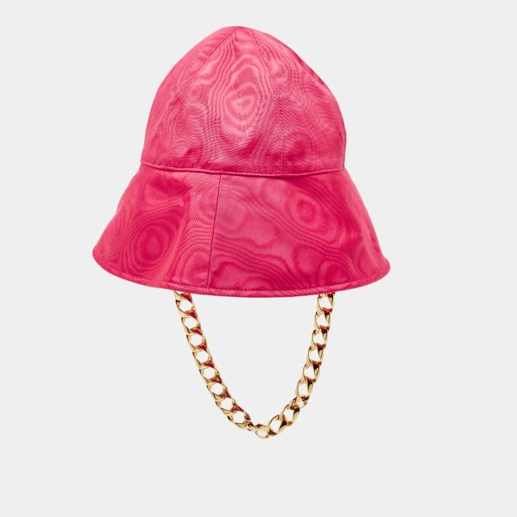 Pre Owned Gucci Pink Elevation Clock Bucket Hat M 