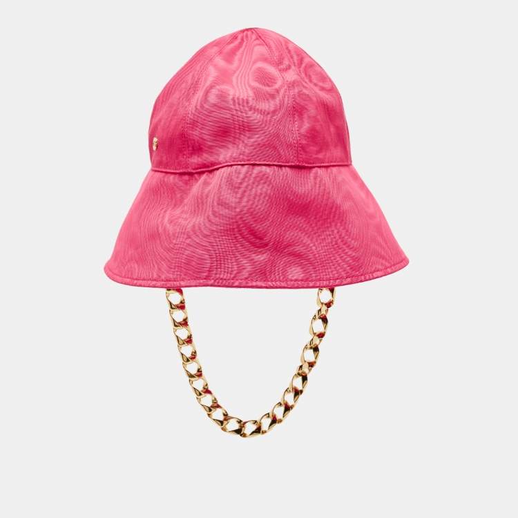 Pre Owned Gucci Pink Elevation Clock Bucket Hat M 