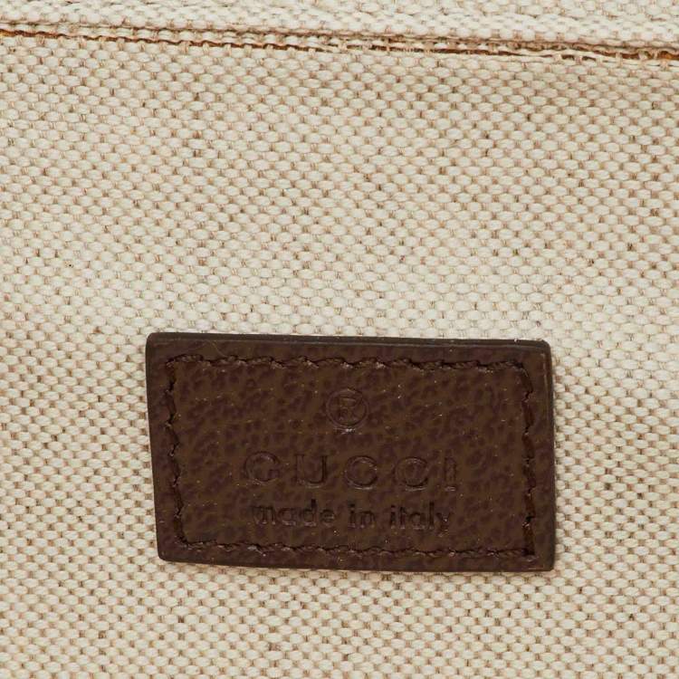 Pre Owned Gucci Beige/Brown GG Supreme Canvas Mini Packing Cube