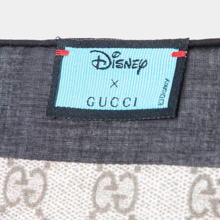 Pre Owned Gucci Multicolor Disney GG Cotton Square Scarf