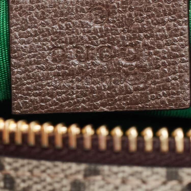 Pre Owned Gucci Beige GG Supreme Canvas Ophidia Cosmetic Case