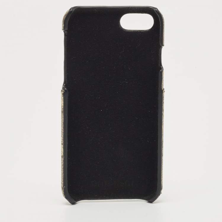 Pre Owned Gucci Beige GG Supreme Canvas Bee iPhone 7 Plus/8 Case