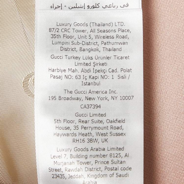 مملوكة مسبقًا Gucci Pink Satin Silk Double-Breasted Blazer L