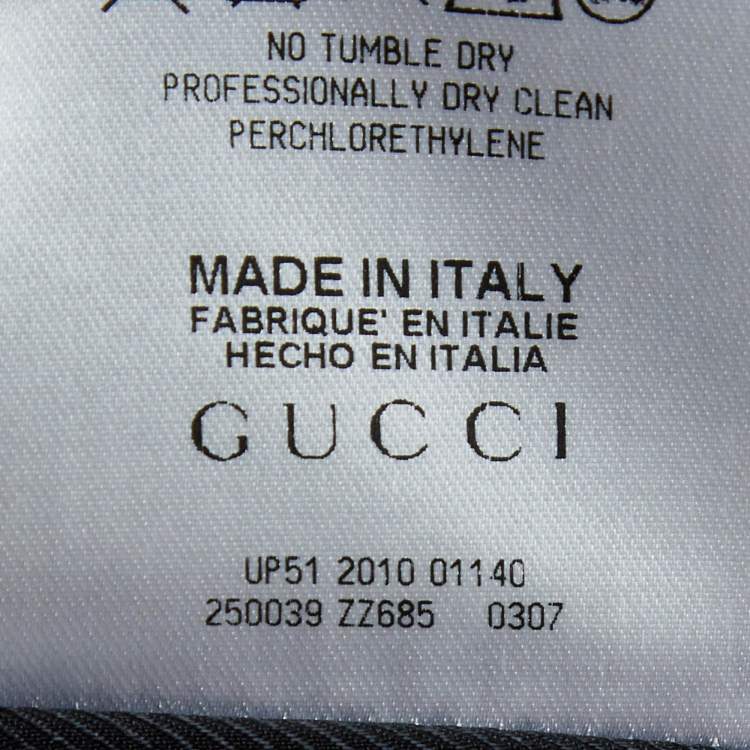 Pre Owned Gucci Black Asymmetric Mini Skirt M