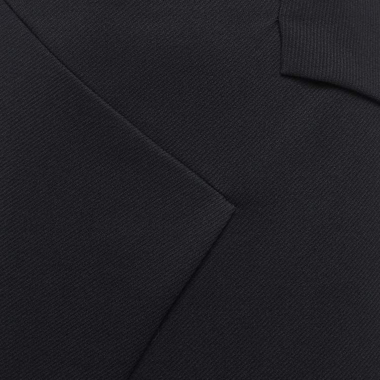 Pre Owned Gucci Black Asymmetric Mini Skirt M