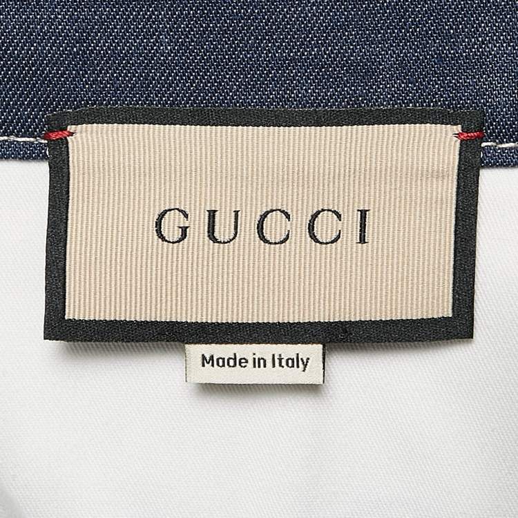مملوكة مسبقًا Gucci Blue Denim Culottes Pants XS Waist 25"