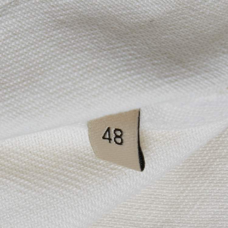 Pre Owned Gucci White Denim Jacket and Jeans Set L Waist 34"